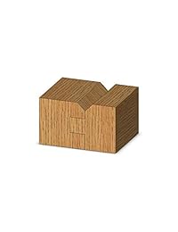 Whiteside Router Bits 3374 Vee Panel Lengua Groove Set con 1   3 4-Inch diámetro grande y 5 8-inch a 7 8-Inch longitud de corte