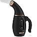 Kimryde Portable Steamer for Clothes, 8 in 1 Handheld Garment/Fabric Steamer, 210ml Powerful Steam Iron for Home/Travel, Wrinkle Remover-Clean-Sterilize-Sanitize-Refresh-Treat-Defrost (Black Gold)