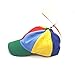 Multi-Color Propeller Helicopter Unstructured Baseball Cap for Women Men