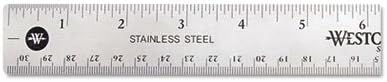 Stainless Steel Office Ruler With Non Slip Cork Base, 12'', Total 144 EA, Sold as 1 Carton