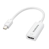 VicTsing Mini DisplayPort DP Thunderbolt to HDMI HD TV AV Cable Lead Adapter for Apple Macbook Air, MacBook, Macbook pro, mac mini, iMac-White