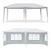 MCombo Canopy Party Outdoor Gazebo Wedding Tent Removable Walls, White, 10' x 20' primary