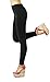 D&K Monarchy Women Seamless Thick Fleece Full Length Leggings, Black (Thick), Plus Size (12-24)