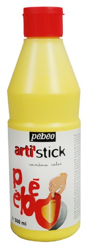 Arti'Stick Repositionable Window Paint 500ml, Yellow