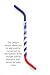Reusable Silicone Straws. Temperature Safe for Smoothies, Hot and Cold Drinks. PATENTED DESIGN FOR EASY CLEANING and CUSTOMIZABLE LENGTH. Independently Third Party Tested For Safety. Multi Stripes