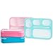 PlusPoint Bento Lunch Boxes (Multicolor, 4 Boxes Set)