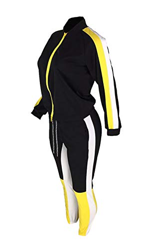 Women's 2 Pieces Outfits Long Sleeve Zipper Jacket and Bodycon Long Pants Set Tracksuits