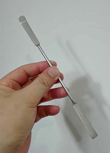LabZhang 4 Count Micro Spatula/Lab Scoop, Reagent Laboratory Mixing Spatula 8.66 Inch Long Sampling Spoon Stainless Steel - Thumbnail 2
