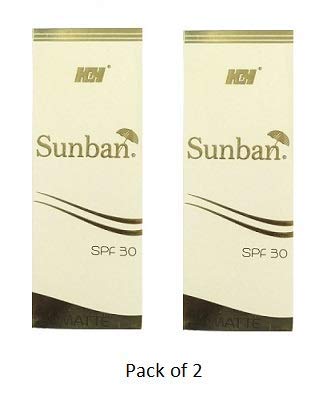 Sunban Matte Gel (SPF 30) (75 gm) (Pack of 2)