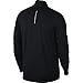 NIKE Men's Pacer Half-Zip Top, Black, X-Large