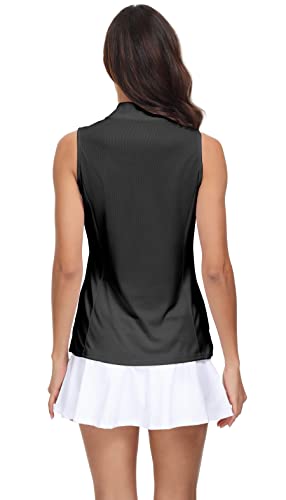 TRENDIMAX WOMENS 2 PACK GOLF SHIRT V NECK QUICK DRY POLO SHIRTS ATHLETIC TENNIS WORKOUT TANK TOPS FOR WOMEN