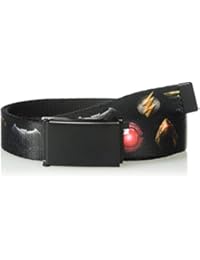 Buckle-Down Web Belt, Justice League 2017 6-Superhero Icons Black, 1.0