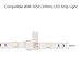 Zitrades LED Strip Connector 4 Pin, Compatible with 10mm Width SMD 5050 RGB Strip Light, Strip to Strip Jumper (10PCS L Shape + 20PCS Clips)