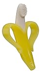 Baby Banana Infant Training Toothbrush and Teether, Yellow