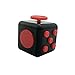 MCK Toy Fidget Cube Dice toy Stress Cube relieve Anxiety for Children and Adults (Black/Red)