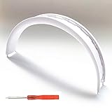 Replacement Headband Rubber Cushion Pad Parts for Beats Solo 2.0 Solo 3.0 Wireless Headphone (Rubber Headband-White)