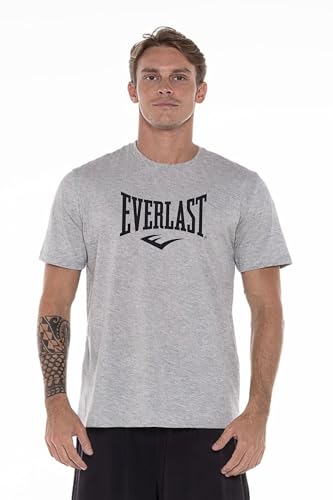 Everlast Camiseta Essentials Big Logo Masculino Grafite P