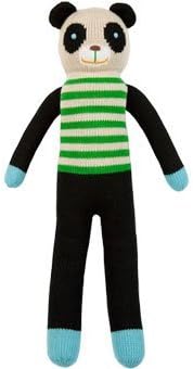 Blabla Bamboo The Bear Plush Doll - Knit Stuffed Animal for Kids. Cute, Cuddly & Soft Cotton Toy. Perfect, Forever Cherished. Eco-Friendly. Certified Safe & Non-Toxic.
