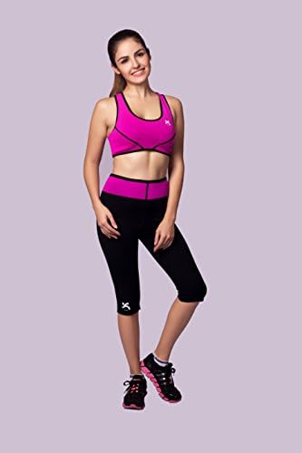 San Jin High Waist Leggings Workout Running Slimming Tights Women Five Points SP001 (M)