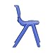 Flash Furniture Blue Plastic Stackable School Chair with 13.25'' Seat Height
