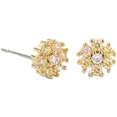 Bryan Anthonys Bloom Stud Earrings for Women - Nature Themed Stud Earrings with 14k Gold Plated Finish Over Brass, Nickel-Free Meaningful Everyday Jewelry Gift for Her with Sentimental Design