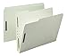 Smead 100% Recycled Pressboard Fastener File Folder, 2 Fasteners, 1/3-Cut Tab, 2