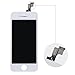 HXSZ LCD Touch Screen Digitizer Frame Assembly Full Set LCD Touch Screen Replacement +tools and Professional Glass Screen Protector for iPhone 5s/4.0 inches(White)Not for iphone 5