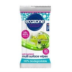 Ecozone | Multi Surface Wipes - Anti Bac | 1 x 40