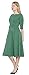 Marycrafts Women's Fit Flare Tea Midi Dress for Office Business Work
