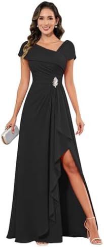 one shoulder bridesmaid dresses amazon Amazon.com: One Shoulder Bridesmaid Dress for Wedding Mermaid Beaded Evening Gowns with Slit Ruched Sleeveless Formal Gown Aqua : Clothing, Shoes & Jewelry