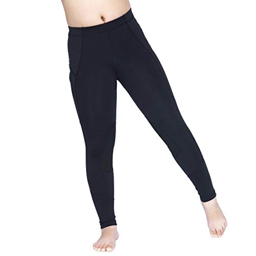 image for OKAY SPORTS Kid's Perfomance Horse Riding Tights Knee Patch Equestrian