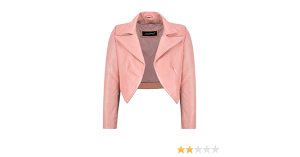 dusky pink cropped jacket