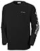 Columbia Men's Terminal Tackle Long Sleeve Fishing Shirt, Black/Cool Grey Logo, Small