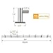 Amzdeal Wall Mounted Coat Rack - 8 Pegs 24