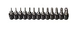 ARES 70093-13-Piece Tamper Resistant Star Bits - S2 CNC'd Security Bits - Storage Holder Included
