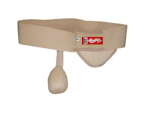 Taddy Hernia Belt Single Pad for Men Post Surgery Single Inguinal Hernia Pain Relief Truss Support Brace with Removable Pressure Pad (M)