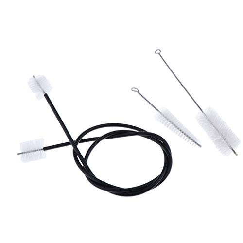 image for D DOLITY Set of 3 Trumpet Cleaning Kit Flexible Mouthpiece Valve Brush