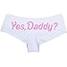 Hoter Women Yes Daddy Sexy Panties Letter Print Underwear Knicker 4 Colors S-XL