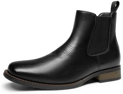 Amazon.com | Rvminyta Cowboy Boots for Men Square Toe Chelsea