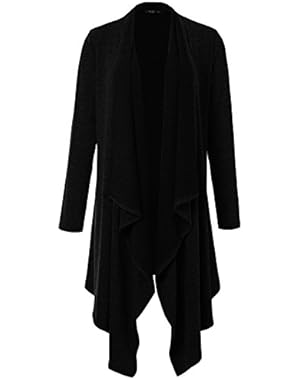 JayJay Women Open Front Casual Knit Long Sleeve Sweater Classic Cover Up Cardigan