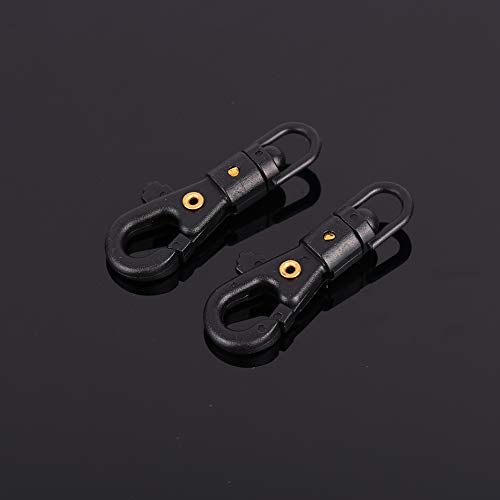 image for Bornbayb Nylon Plastic Steel Fast Eye Snap Hook, Lightweight Mini Snap