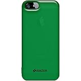 Amzer Soft Gel TPU Gloss Skin Fit Case Cover for Apple iPhone 5, iPhone 5S, iPhone SE (Fits All Carriers)  - Translucent Green