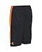 Under Armour Kids Boys' UA Eliminator Short, Black/Traffic Cone Orange, XS (7 Big Kids) X One Size