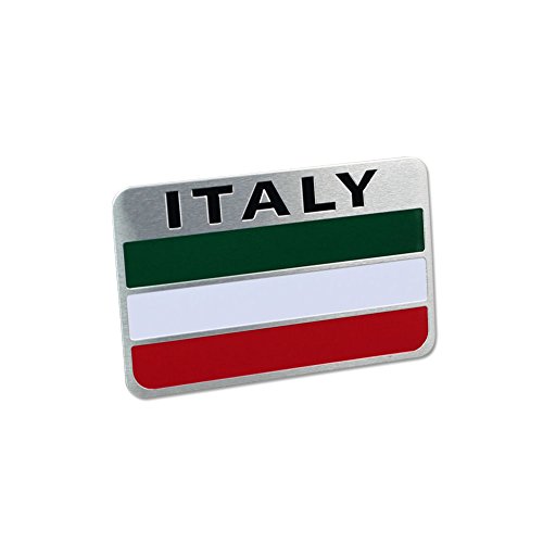 Generic Car Racing Sports Italy Flag Oblong Emblem Badge Decal Sticker