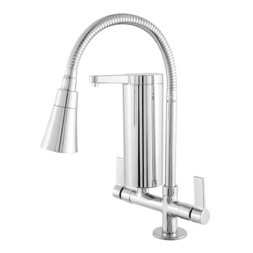 Torneira Cozinha Bancada Com Filtro Slim Flexível Gourmet Cromada Dupla Função Metal Abs