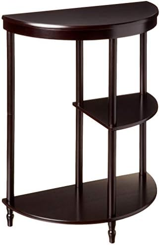 Frenchi Furniture Cherry 3Tier Crescent ,Half Moon ,Hall Console Tableend Table