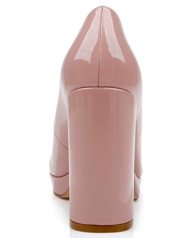JEWEL BADGLEY MISCHKA TRISHA MARY JANE PLATFORM PUMPS IN PATENT LEATHER