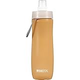 Brita 20 Ounce Sport Water Bottles with Filter - BPA Free - Orange