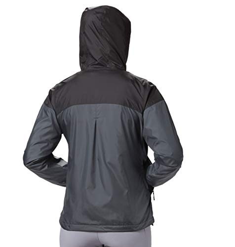 Columbia Women's Flash Forward Lined Windbreaker, Graphite/Shark, Small