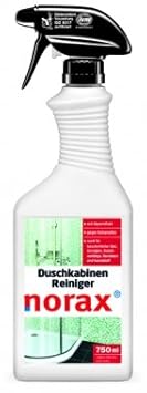 norax Duschkabinen Reiniger 750ml - Gegen Kalk und Seifenreste, mit Abperleffekt *Lotuseffekt*